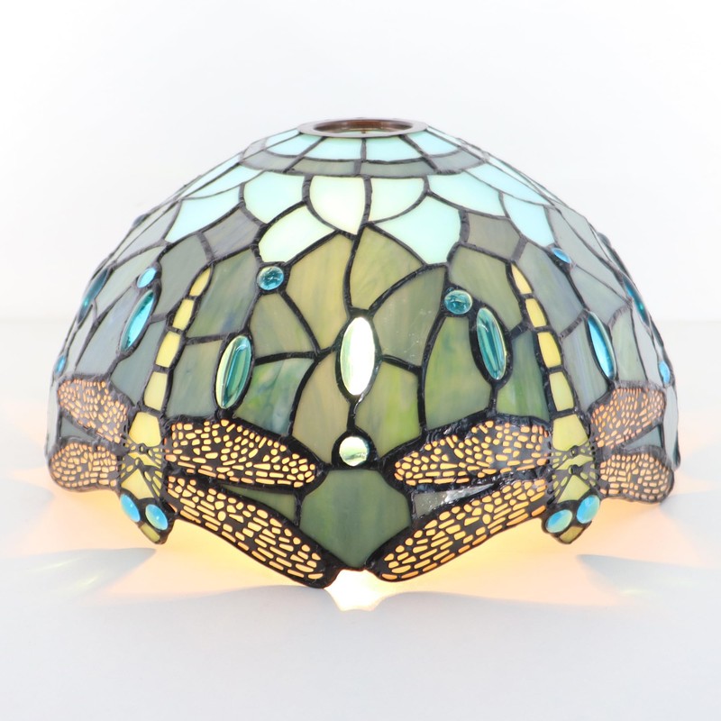 HWDFEI Tiffany Lamp Shade 12 Inch Accessories Replacement Stained Glass