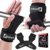 Weight Lifting Wrist Strap, Double-Layer Leather Wrist Straps for Gym