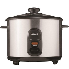 Brentwood Rice Cooker, 8-Cup, Stainless Steel,TS-15,2
