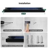 2 Pack Solar Sign Light Dusk to Dawn, 8 LED
