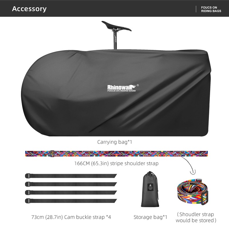 Rhinowalk Bicycle Protective Cover Storage Bag Transport Bag For 26-27.5”