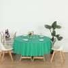 Evershine 12-Pack Heavy Duty Emerald Green Round 84" Plastic Table