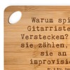 Mr. & Mrs. Panda Bamboo Chopping Board with Saying Guitar