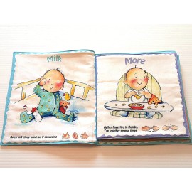 Unbranded 'Little Baby Signs'  Soft, Washable, Cloth Book for Baby / Toddler