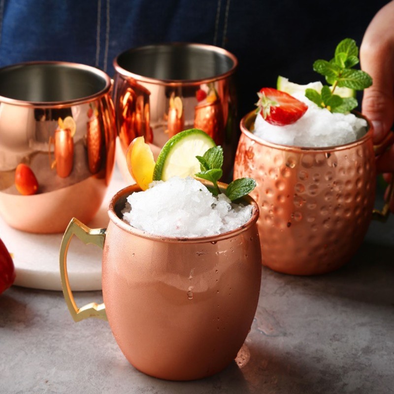 Moscow Mule Mug 600ml Capacity Stainless Steel Beer Cocktail Cup