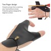 Archery Hand Guard, Protective Breathable Lightweight 2 Finger Protector PU