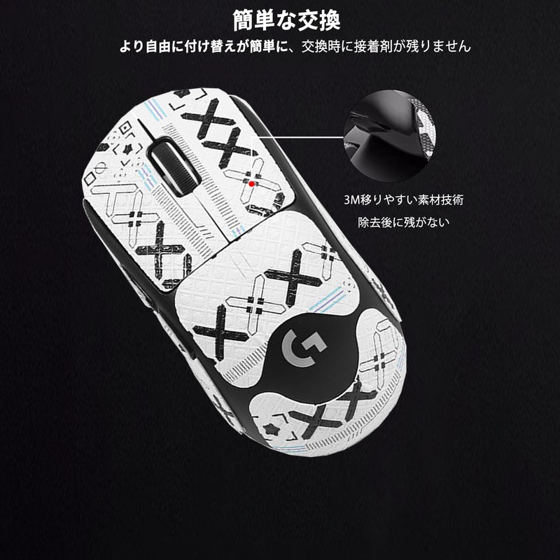 Logicool G PRO X SUPERLIGHT 2 Mouse Grip Tape [NOUKAJU]
