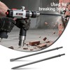 2 Pack 18" Air Hammer Bits Attachments,0.401 Inch Shank Chisel