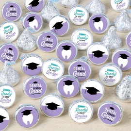 Big Dot of Happiness Dental School Grad - Dentistry and Hygienist Graduation Party Small Round Candy Stickers - Party Favor Labels - 324 Count