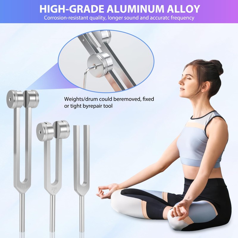 Stimmgabel Hammer Set, 128 Hz 256 Hz 512 Hz Präzise