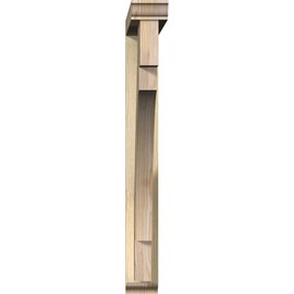 4"W x 30"D x 34"H Merced Traditional Rough Sawn Bracket w/Offset Brace, Douglas Fir