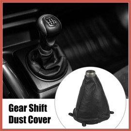 ACROPIX Shift Boot Cover Gear Shift Knob Handbrake Gaiter Boot PU Leather for Honda Civic 2006-2011 Car Parts