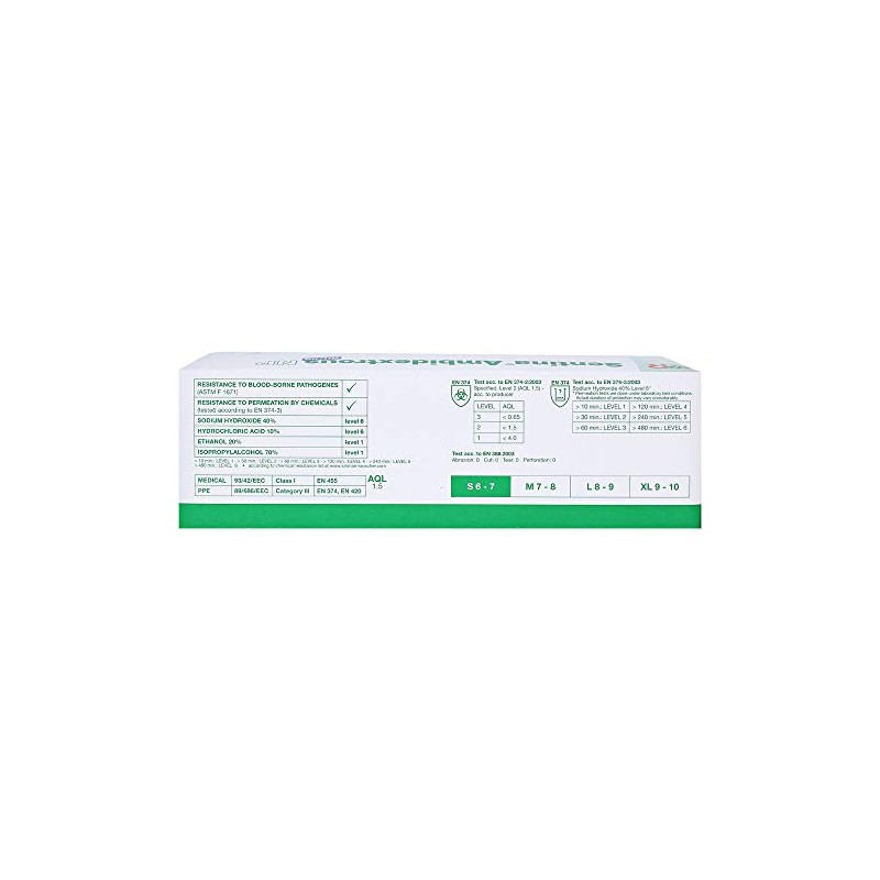 Sentina AMBID Extrous Nitrile U hands. Non-Sterile Size S Pack