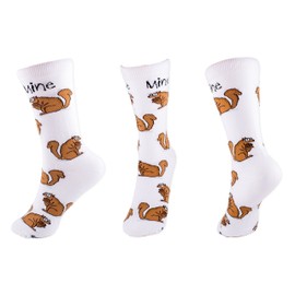 For Bare Feet Women's FBF Originals Wildlife Novelty Socks, Mine, Mine, Medium