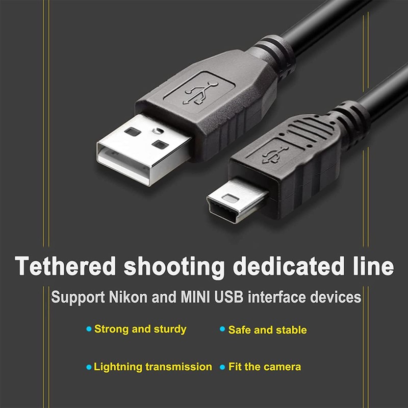 UC-E4 USB Cable, Compatible with Nikon D610 D2 D3 D3X