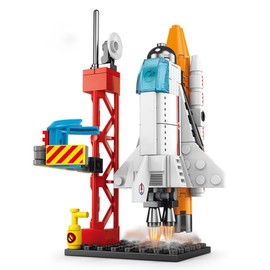Vilbocr space shuttle toys Space Exploration Space Shuttle Rocket Carrier Toys for 4+ Years Boys,107 Pcs space toys Best Gift for Boys Aged 4-10… (Spacecraft)