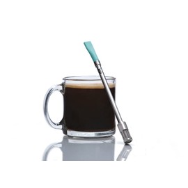 JoGo - Portable Coffee and Tea Brewing Straw - Reusable Coffee Maker Made of Stainless Steel with Single Serve Strainer - Filter Function for Hot and Cold Brew - Ideal for Coffee and Loose Leaf Teas