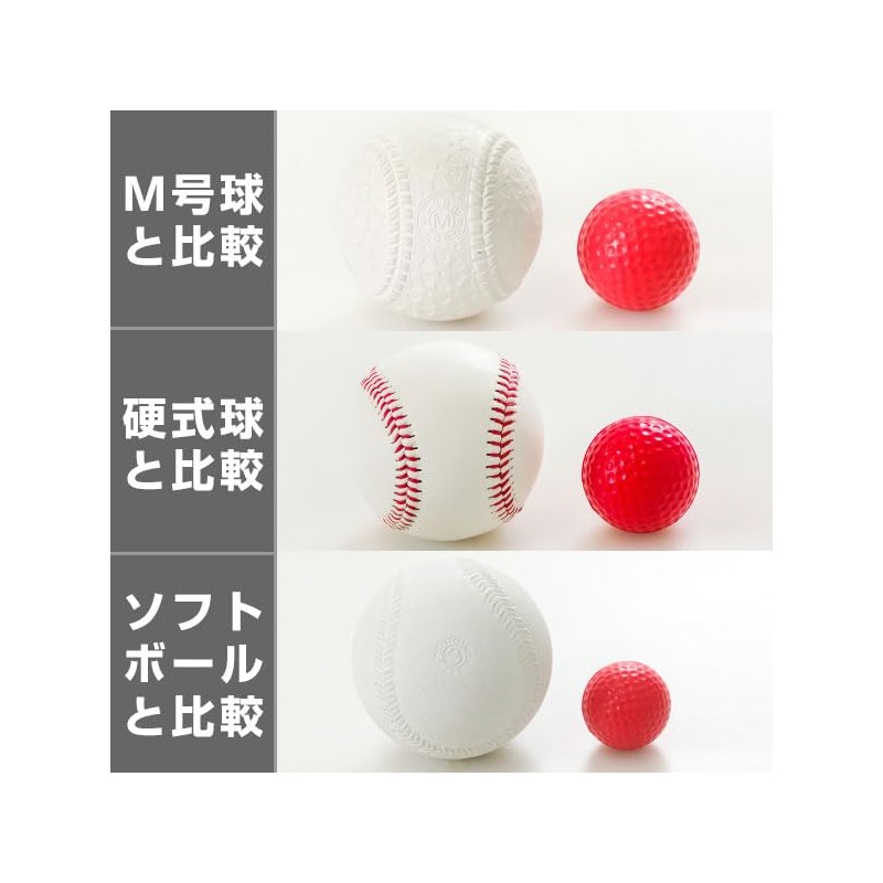 PCBALL-4040 BBCH Baseball Practice Soft & Tactile Mini Color Balls,