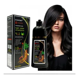 Shampoo Negro Para Teñir Canas Eishowt 500 Ml