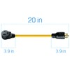 L6-20P Locking Plug Connector for Generator to 6-50R Welder Adapter,