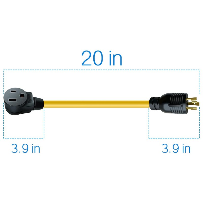 L6-20P Locking Plug Connector for Generator to 6-50R Welder Adapter,