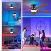 Ceiling Fans with Lights and Remote/APP Control, 52" Low Profile