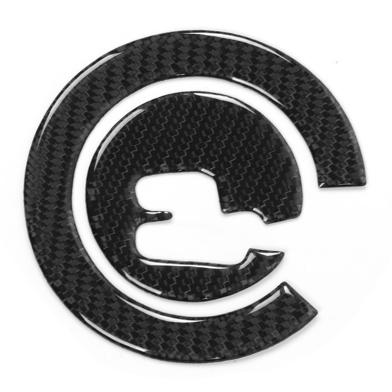 2Pcs Gear Shift Panel Cover Trim Carbon Fiber Fit for