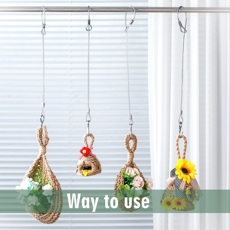 Kingdder 4 Pcs 18" Hanging Cables Chain with S Hook