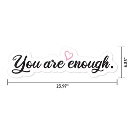 MightySkins Enough Peel and Stick Art Removable Cute Stylish Funny Cartoon Dorm Room Decor Vinyl Wall Decals Sticker, 24" On Its Longest Side