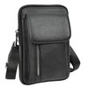 Men's Genuine Leather Multi-Pocket Travel Money Organiser Pouch HLG295 Black
