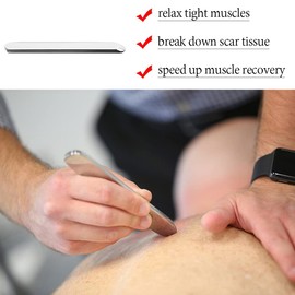 Gua Sha Massage Tools - Stainless Steel Scraping Tool for Scar Tissue and Soft Tissue Treatment