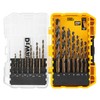 DEWALT DEWDT70728QZ 19PC HSS BLACK AND GOLD DRILL SET, Black/Yellow,