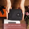HUMERPAUL Mens Wallet Genuine Leather RFID Blocking Zipper Bifold Wallets
