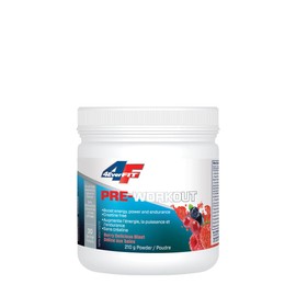 4EverFit Pre-Workout - All Natural, Creatine Free - Berry Delicious Blast 210g