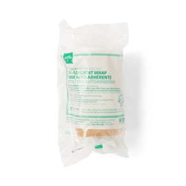 Medline Nonsterile Cohesive Latex Bandage, Tan, 4" x 5 yd., Each