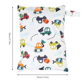 Cloth Nappy Wet Dry Bags Waterproof Reusable Cloth Nappy Storage Bag with Zip for Travel, Beach Swimsuits Clothing (#1)