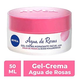 NIVEA Agua de Rosas Gel Crema Hidratante (50 ml) - Con Ácido Hialurónico para una Piel Radiante y Fresca - Ideal para Todo Tipo de Piel