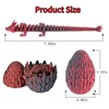 EXQDYNM 5PCS 3D Printed Mini Dragon Egg with Dragon Inside
