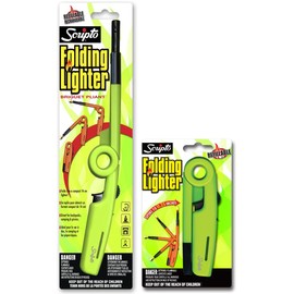 Scripto Multi Purpose Refilable Rechargeable Folding Lighter (Random Color)