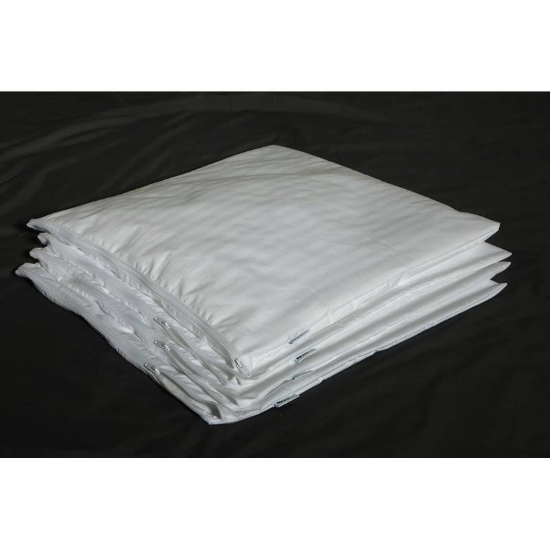 4 Pack Feather Proof Pillow Protectors 18x18 Waterproof Cover for