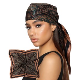 AWAYTR 35” Satin Head Scarf for Women Silk Scarf for Hair Scarf Satin Hair Bandana Women Headscarf Hair Wrap Scarf Neck