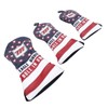 Golf Club Head Cover Set Waterproof PU Leather Golf Club