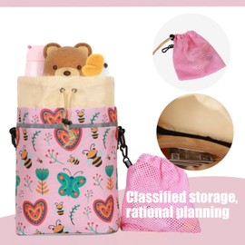 LOCAL LION Handlebar Bag Bicycle Children, Bicycle Bag Children's Handlebar with Shoulder Straps, Handlebar Bag Children's Bicycle for Girls Boys, Bicycle Basket Children Front for Scooter, Balance