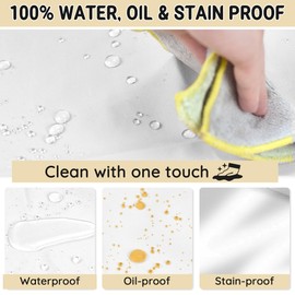 FunChaos Chef Apron for Men and Women Wash Free Bib Apron with 2 Pockets Water & Oil Proof Adjustable Aprons Professional for Cooking Kitchen Gardening Painting BBQ, White