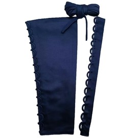 HKARWO Women's Corset Back Kit Satin Zipper Replacement Adjustable Lace up for Prom Formal Prty Wedding Dress Navy Blue 20"