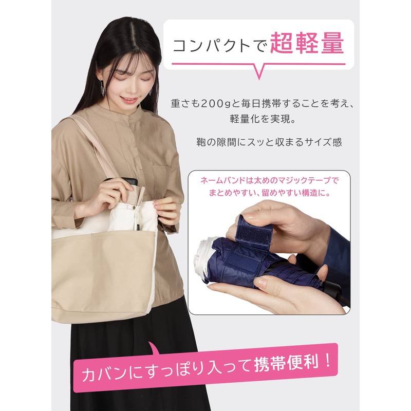Kizawa Parasol, UV Protection, 100% Light Blocking, Folding, 100% Shading