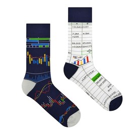 Spox Sox Casual Unisex Funny Crazy Colourful Socks for Men and Women, Trader
