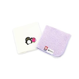 Imabari Towel Certified, Gura & Sora Embroidered Hand Towel, Soft and Gentle on the Skin (White)