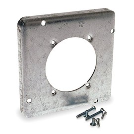 Raco Square Steel 2 gang Box Cover For 1 Receptacle