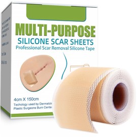 KQQKDYIR Cinta de silicona para eliminar cicatrices, parche de silicona para cicatrices, cinta de silicona de 1,5 m, parche para atenuar cicatrices. (1PCS)